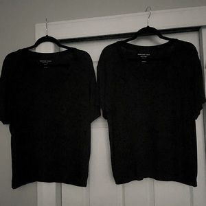 2 black Soft and Sexy woman’s Tees…Medium